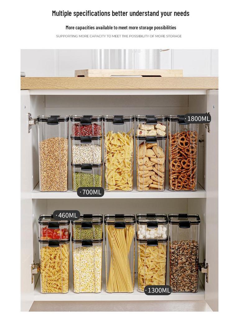 Home Kitchen Food-Grade Sealing Can for Tea, Grains, and Cereals