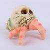 Halloween Skull Simulation Hand Ornaments Horror Festival Resin Skull Conch Hand Decorations For Home Party