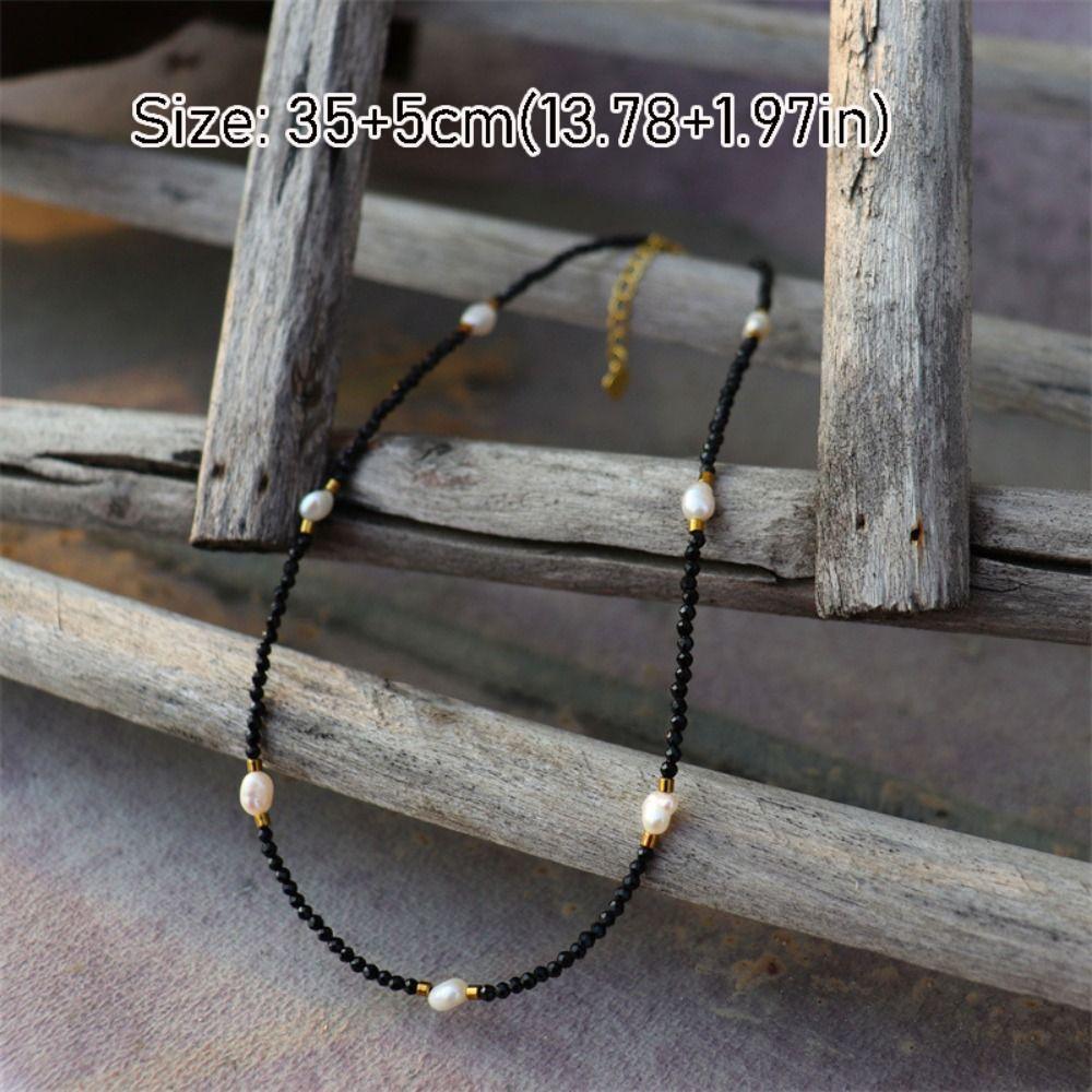 Elegant Choker Baroque Pearl Jewelry Accessories New Crystal Beads Necklace for Women