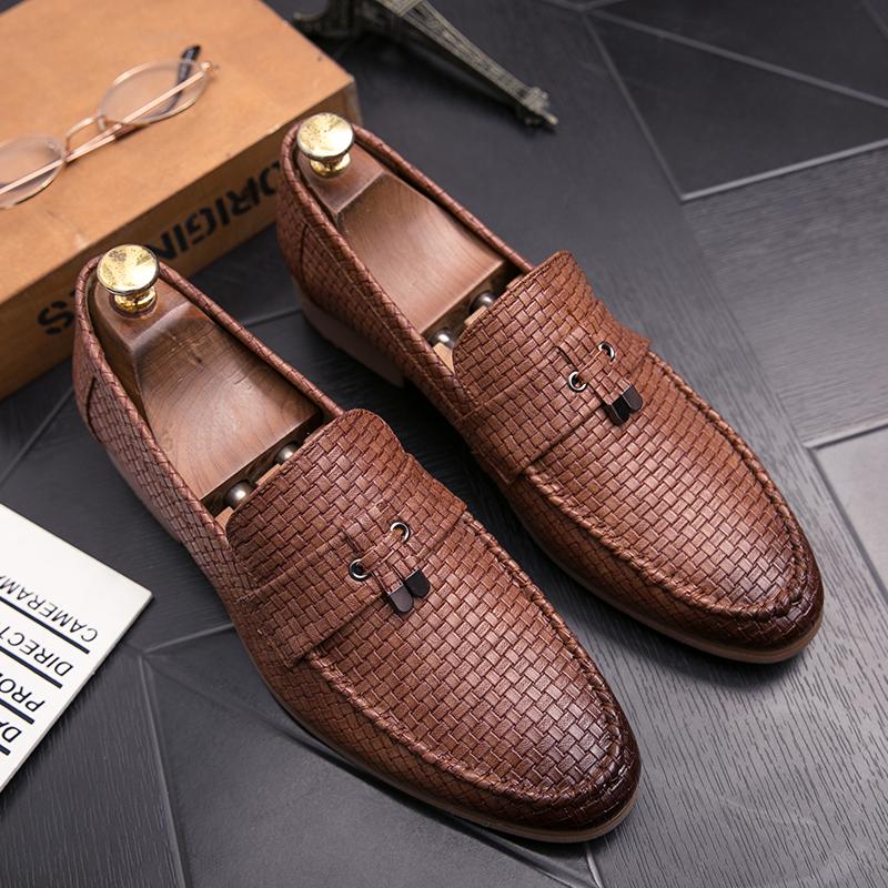 Men Shoes Leather Male Men's Men Oxfords Dress Shoes for Men Luxury Designer Loafers Platform Leather Man Shoes