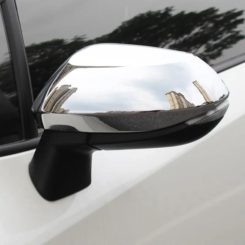 For Toyota Yaris Ativ/Vois 2024 ABS Carbonfiber Rearview Side Wing Door Mirror Cover Trim Protection Exterior Accessories