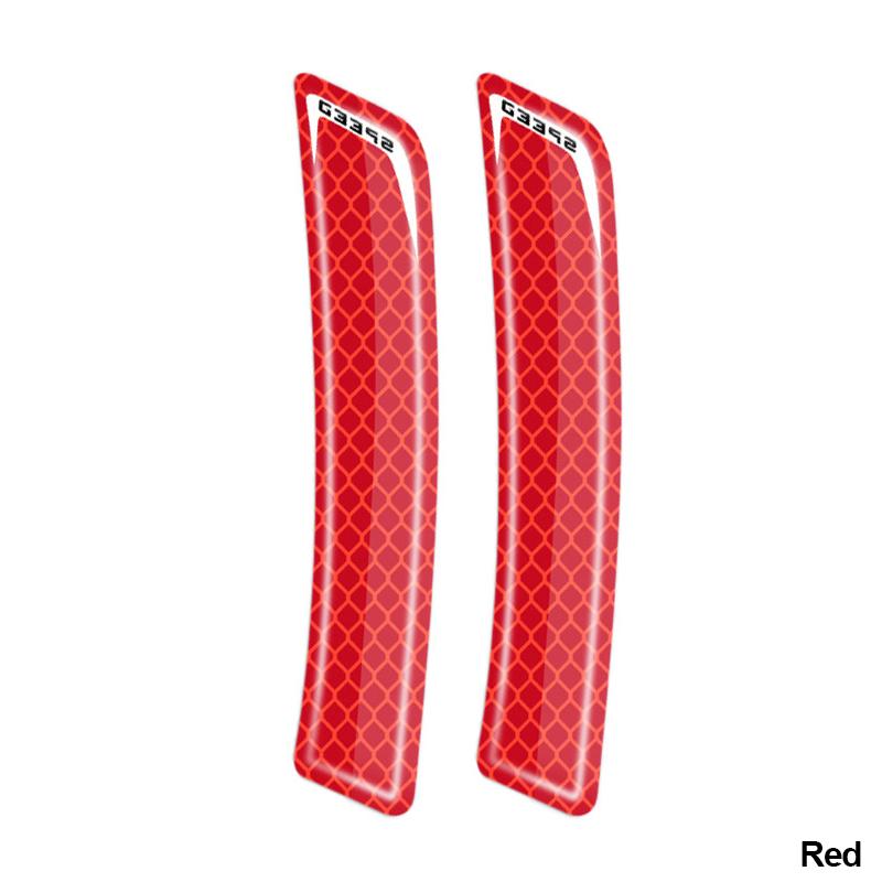 2Pcs Car Safety Warning Sticker Mark Car Reflective Stickers Tape Reflective Strips Exterior Accessories Car Decoration Decal