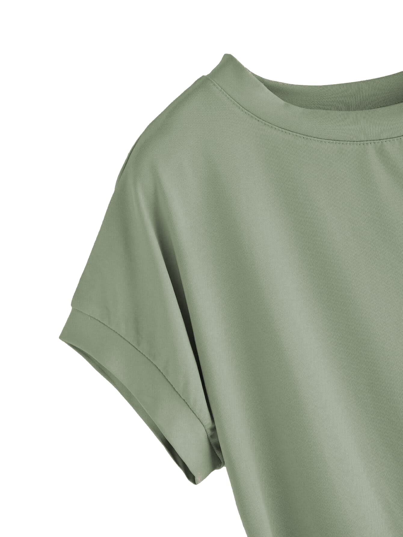 Fabricorn Women s Solid Regular Fit T-Shirt (GT01_UpDown4_P_Sage Green S зелёный