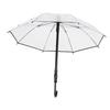 Water Spraying Umbrella Transparent Look Long Handle Multifunctional Summer Umbrella Toy for School Outdoor Beach