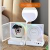 Retro HIFI CD Çalar Çift Yönlü Bluetooth RGB Göz Kamaştırıcı Renkli Işık Efekti Hoparlör Şarj Edilebilir Müzik Çalar