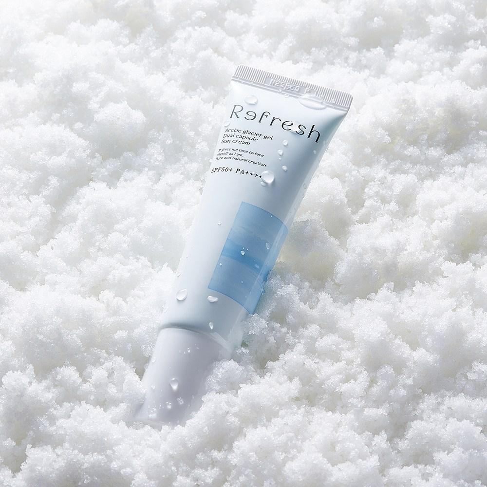 Refresh Glacier Gel Dual Capsule Sun Cream 50ml x 2SET, 50ml, 2 pieces