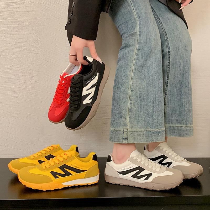 

Yellow women s thin breathable summer and autumn new casual sports red little white board shoes 40 чёрный