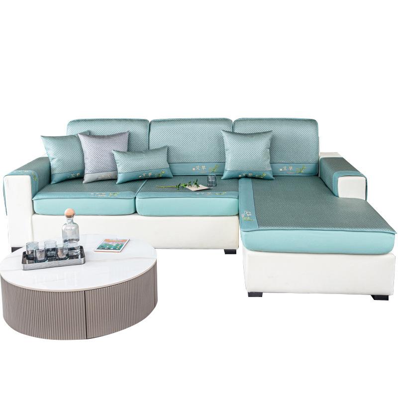 Summer Embroidered Sofa Argy Wormwood Mosquito Repellent Sofa Cushion New 2024 Sofa Cover Universal Cover Dustproof Seat Cushions