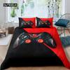 Game Duvet Cover Set Game Contoller Comforter Cover for Kids Boys Teens Player Game Double Queen King Size Polyester Bedding Set