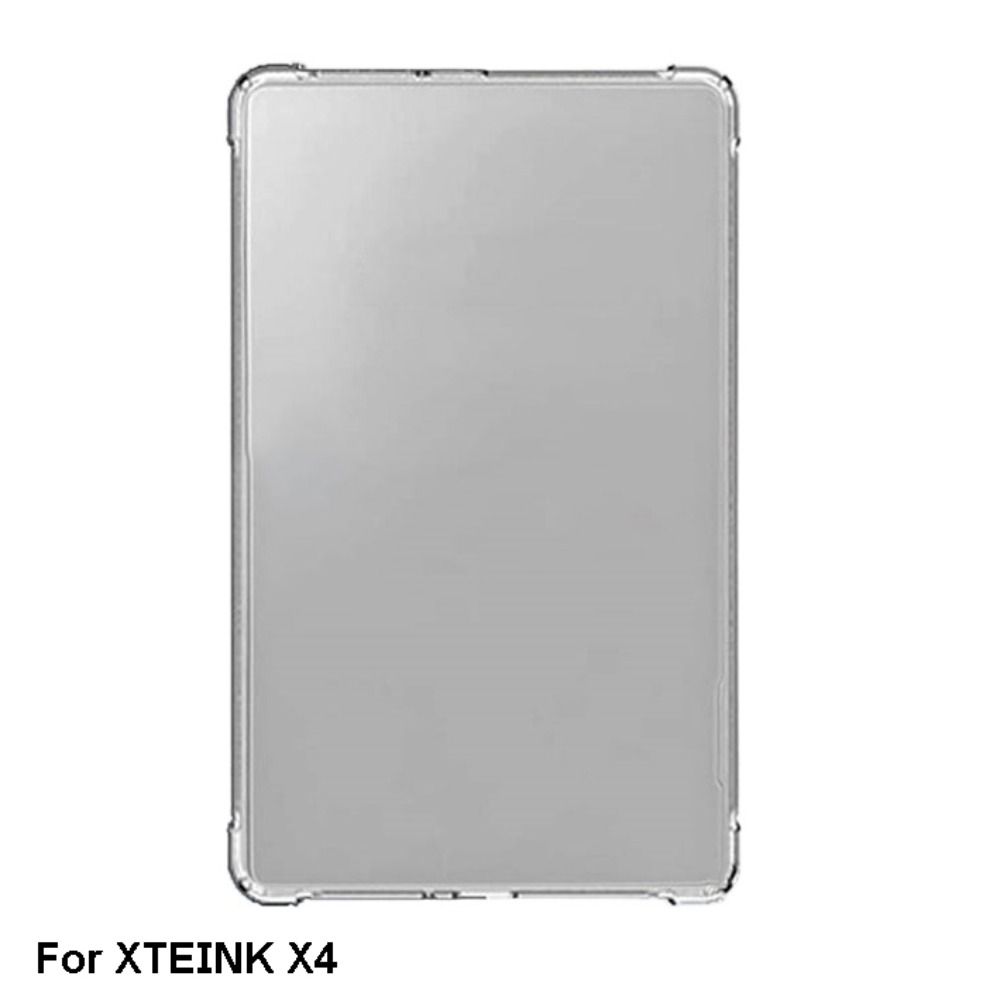 Premium Soft TPU 4.3" E-Reader Case Clear Airbag Protective Cover Reinforced Corner Durable Clear Back Shell for XTEINK X4