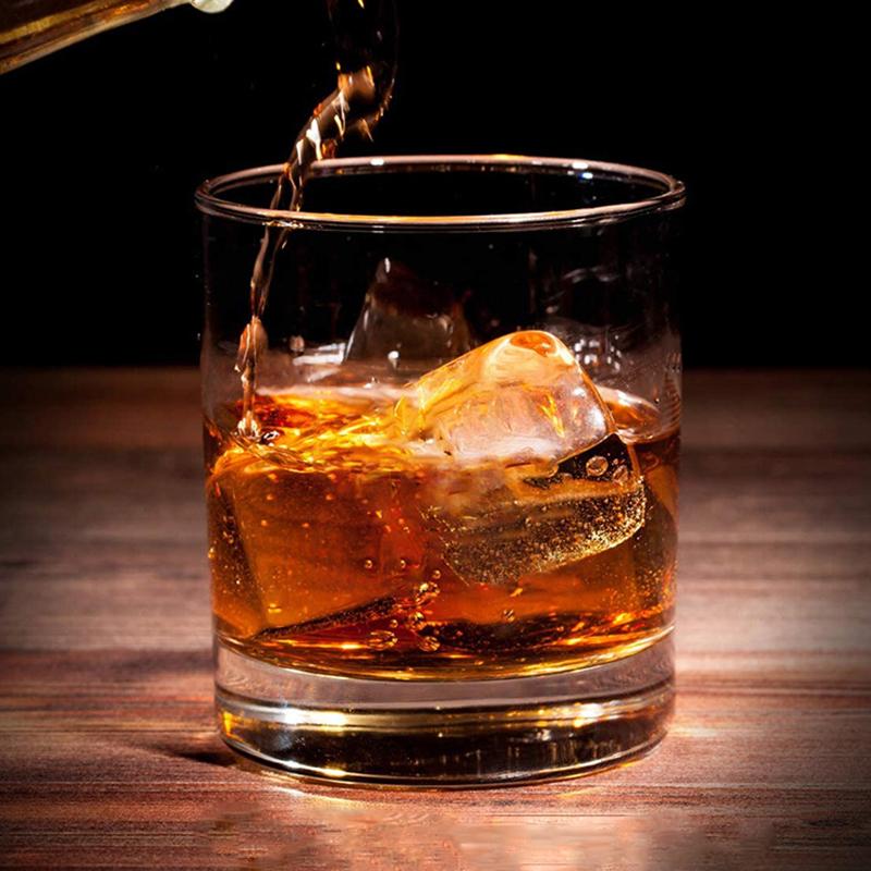 110ml/155ml/285ml Weingläser Dickbodige Kaffeetassen Glatte Wasserflasche Gerade Trinkgläser Transparenter Becher Haushaltsbecher