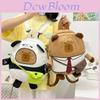 Cute Ins Capybara Panda Cartoon Backpack With Nylon Material For School And Daily Use