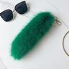 25cm Faux Fox Fur Tail Pendant Keychain for Bags & Accessories