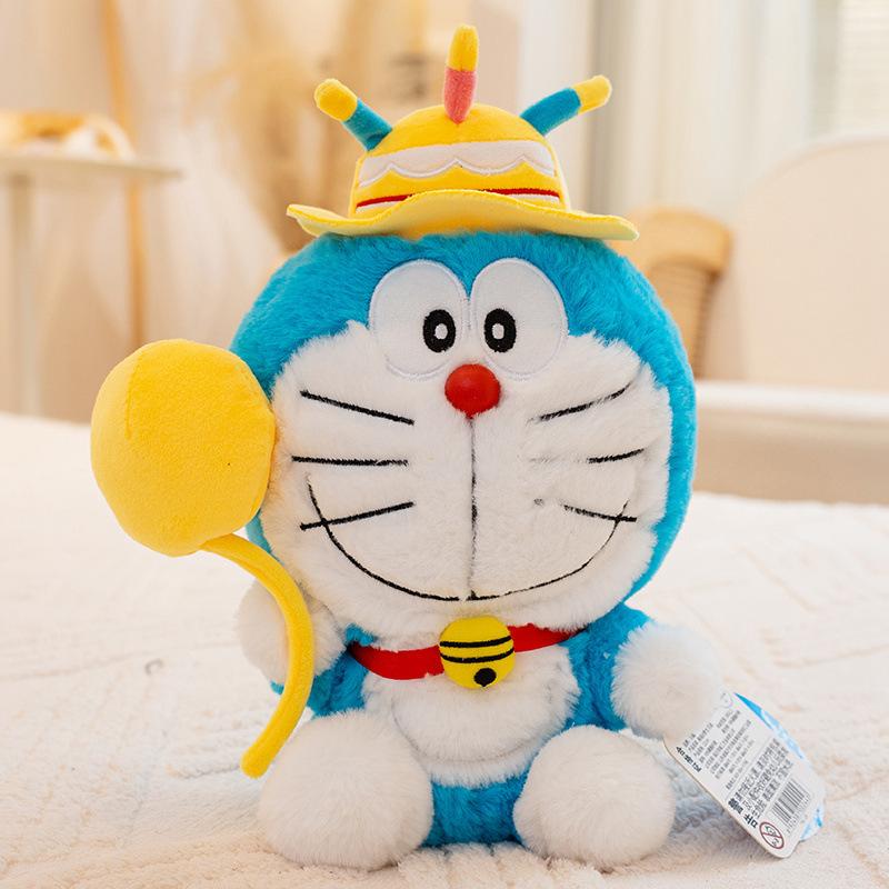 

Оригинальная кукла кота-колокольчика большая синяя толстая кукла кота-робота плюшевая кукла Дораэмон детский подарок на день рождения женский 23cm（0.155kg）