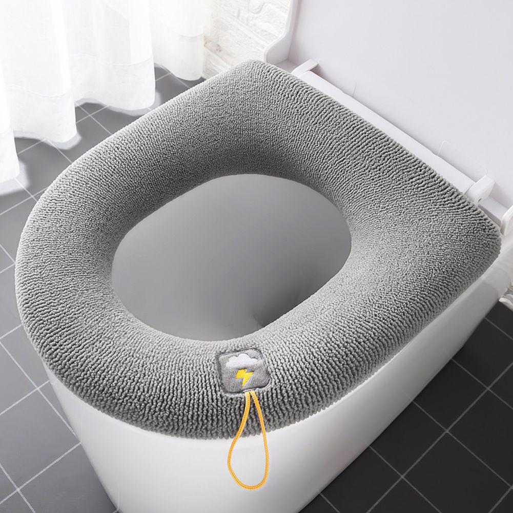 Home Furnishings Toilet Seat Cover Home Comfortable Good Contractile Good Flexibility Spandex Very Soft High Quality Replaceable