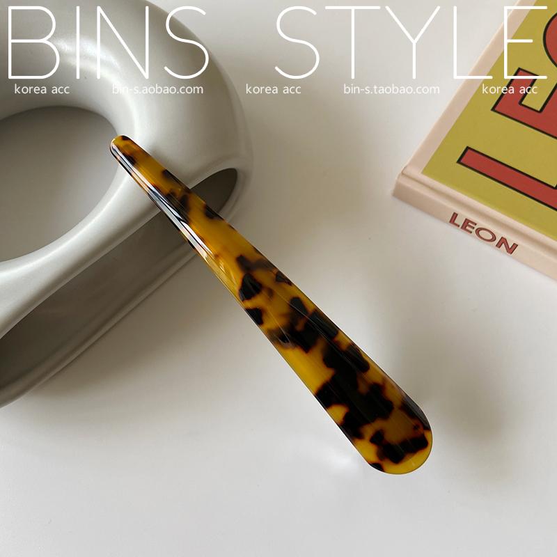 Hohe Qualität Große Größe 13cm Länge Neue Mode Entenschnabel Aufgerollte Haarspange Acetat und Metall Haarnadel Haarspange Haarschmuck