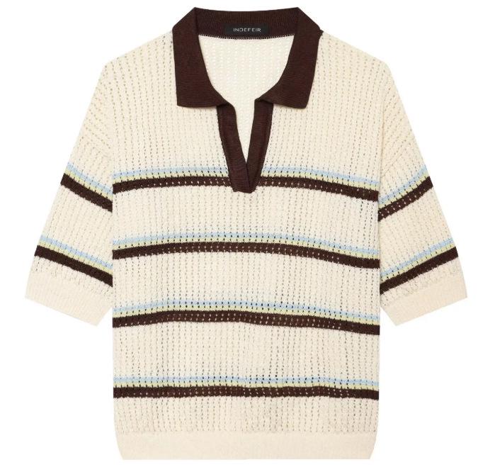 European & American Women's Fashion Simple Lapel Pullover Sweater