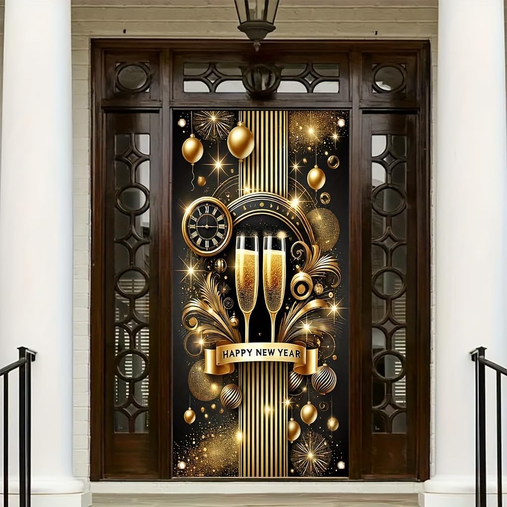 Pirate Door Cover Banner Beware of the Pirate 71x35 Inch Party Door Sign for Front Door Skull Map Design Door Cover for Halloween Theme Party Outdoor