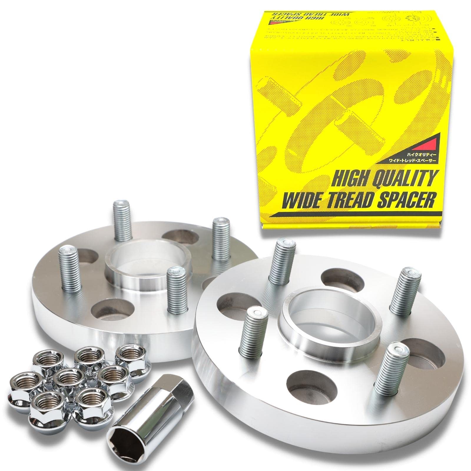 

Shinsei HW4020-54N Wide Tread Spacer, 0.8 inches (20 mm), PCD100 M12 x P1.25, 4H, 2 Pieces Thickness 20mm