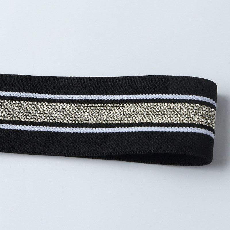 Bande elastiche a righe da 1/3/5 metri Spesse Alta Elasticità Maglia Elastica per Fai da Te Cintura Gonna Accessori da Cucito 40mm