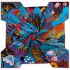 Zebra Foulards Twill Silk Square Scarf Women Shawl  Hijab Scarf Design Bandana Manual Hand Rolled Hem Head Scarves 90Cm