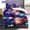 Gojo Sensei Pattern Bedding Quilt Set Quilt Cover Pillowcase Home Decoration Birthday Gift (1 * Duvet Cover + 2 * Pillowcase, Without Core)