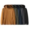 Men's Plus Size Stand Collar Jacket with Detachable Hood
