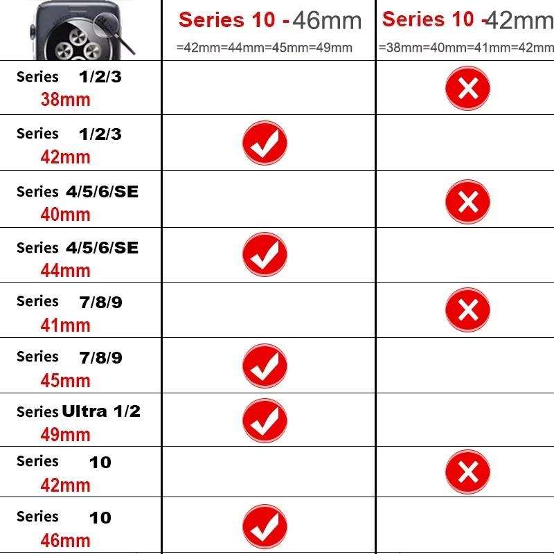 Silicone Watch Band Strap Compatible with Apple Watch Series 10 SE Ultra 2 Bracelet 49mm 46MM 45MM 44MM 42mm Wristband Accessory