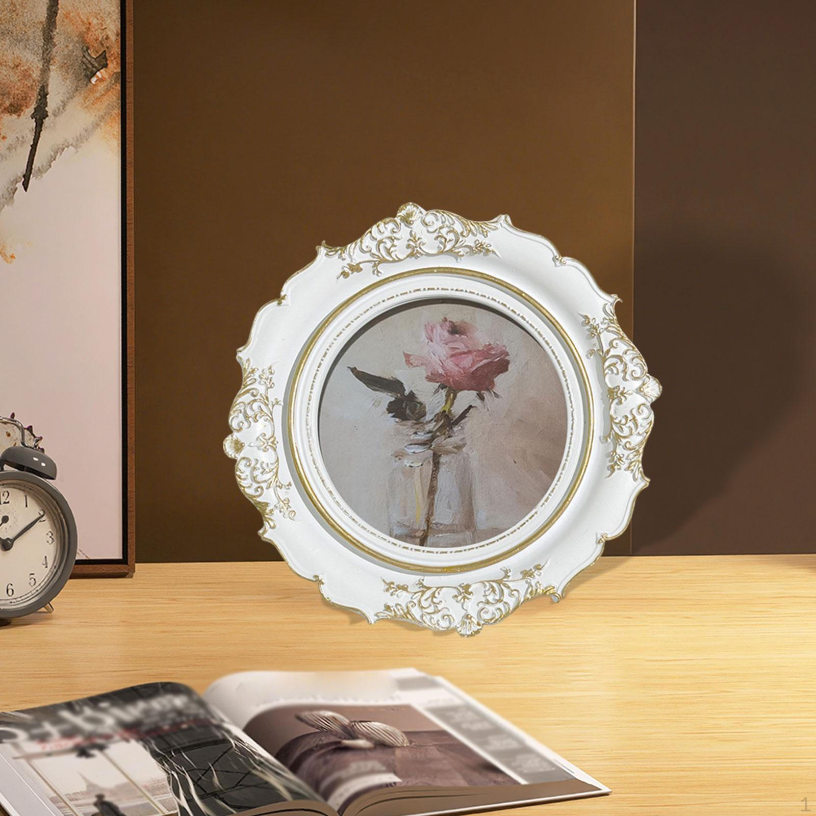 

Decorative Tabletop Photo Frame Wall Mounted Multi-Functional Picture for Office Bedroom белый