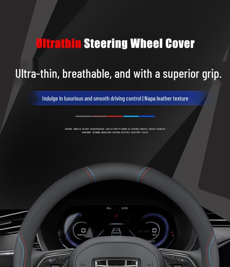Universal Geely Panda Mini Steering Wheel Cover, All-Season, No-Sew Grip, Women's 2023 Thin Model