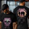 NOU Tricou Metallica M72 WorldTour 2025, Tricou Roz Metallica Tour Australia, Tricou Unisex FIERBINTE