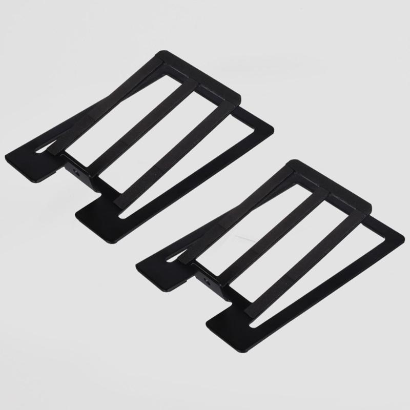 Universal Fit Heavy Duty Speaker Mount For Desktop HIFI Systems Tool Less Quick Assembly 15 Degree Angled Base