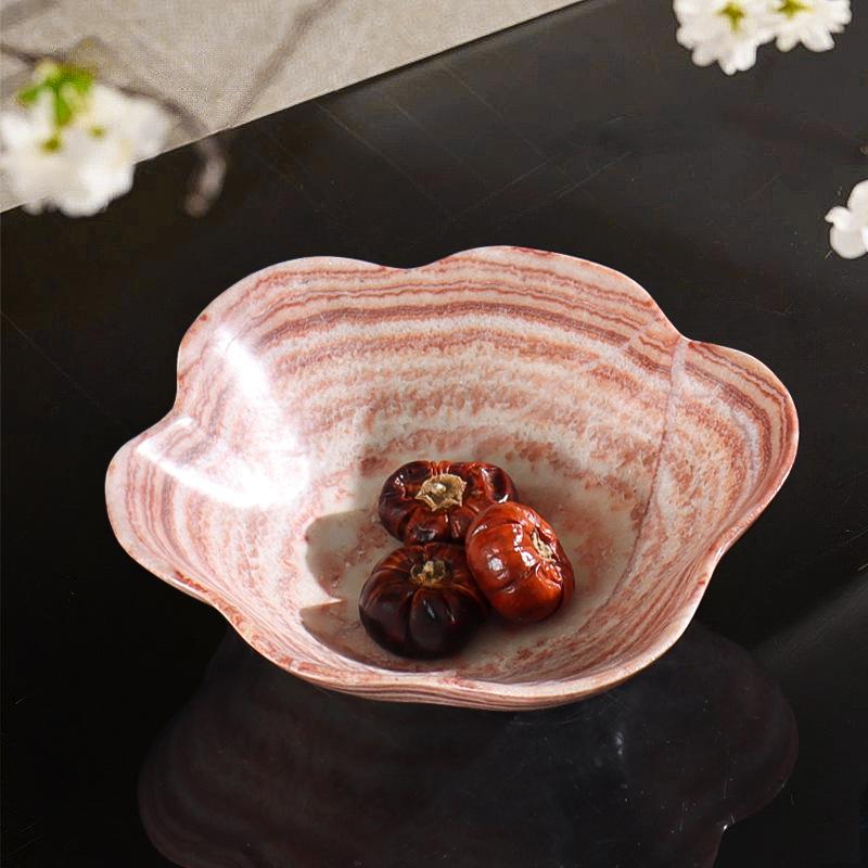 Marble fruit plate living room coffee table home dining table fruit plate