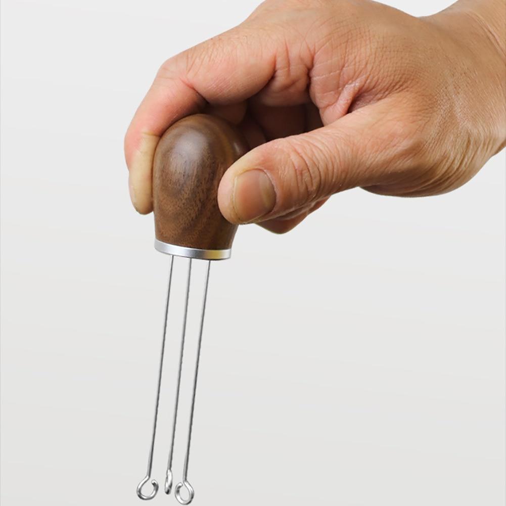Agitatore Per Caffè In Acciaio Inox 304 Con Manico In Lega Di Alluminio, Distributore A Ago Per Polvere, Accessorio Per Espresso, Regalo Per Amanti Del Caffè - 2