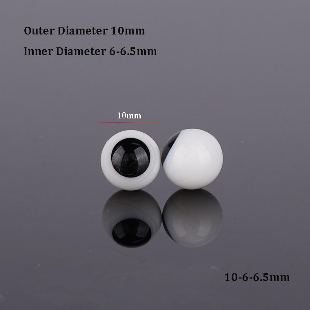 

6/10/12/14/16mm Smooth Movable Eyes Black&White DIY Doll Making Crafts Accessories For BJD Doll 10-6-6.5mm