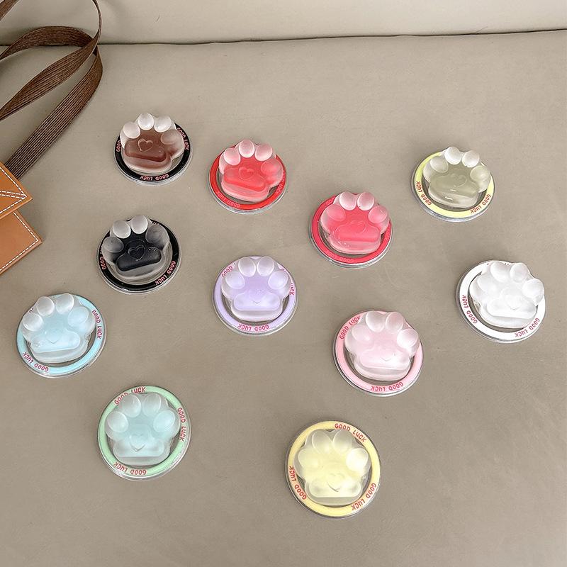 Transparent Sandwich Mobile Phone Airbag Bracket Magnetic Suction Retractable Lazy Watching Drama Portable Niche Creative Desktop Bracket