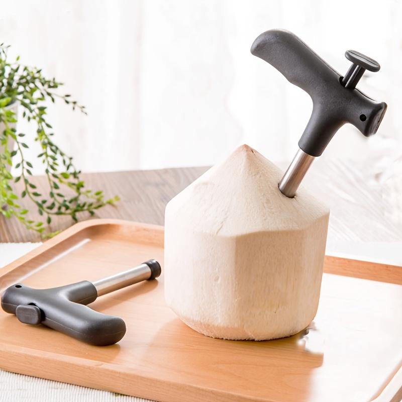 Convenient Stainless Steel Coconut Hole Puncher for Home Use, a Tool for Opening and Shelling Coconuts