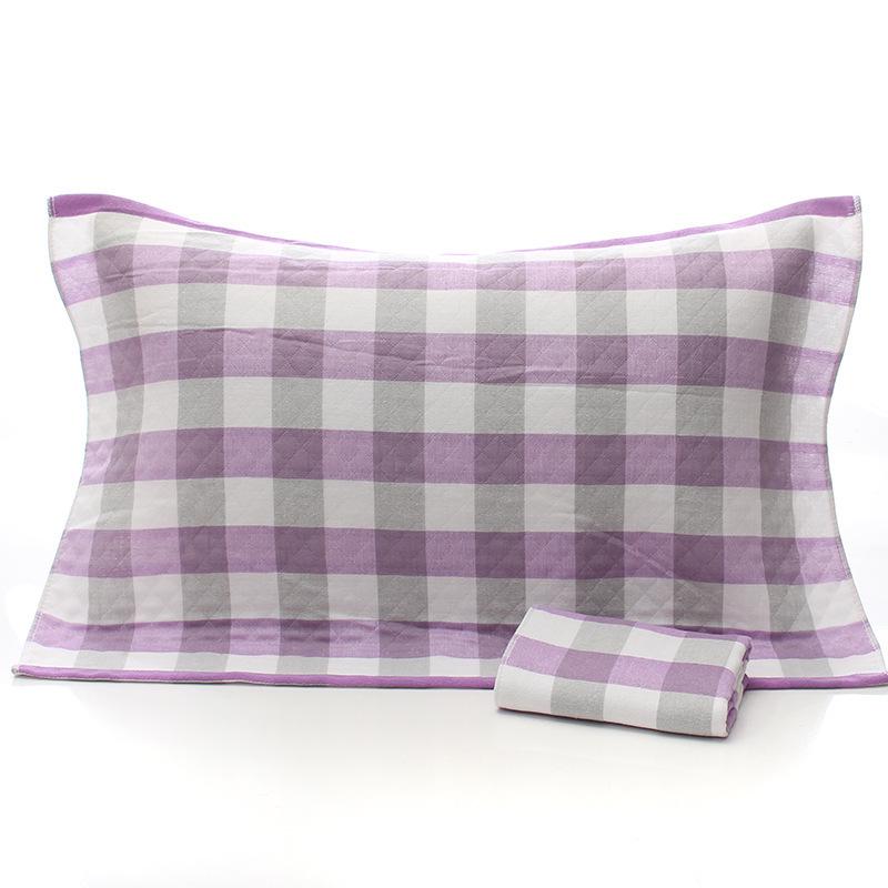 Three-Layer Gauze Cotton Pillowcases: Dirt-Resistant, Mite-Proof, Soft, Thickened, No Pilling or Shedding.