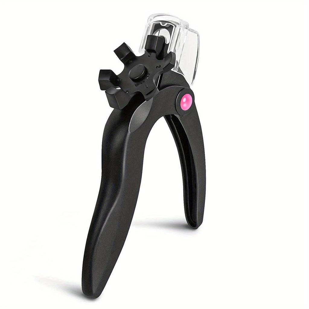Nail Clippers for Acrylic Nails with Sizer and Catcher Adjustable Nail Tip Cutter Nail Art Tool