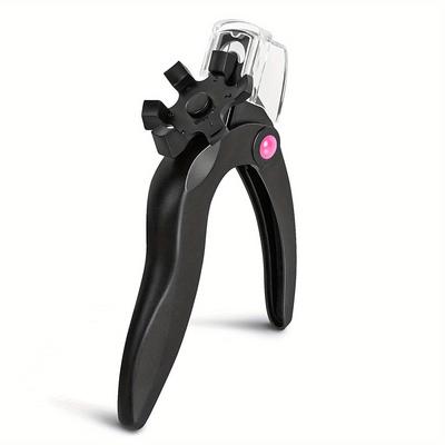 Nail Clippers for Acrylic Nails with Sizer and Catcher Adjustable Nail Tip Cutter Nail Art Tool