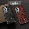 OPPO Reno10PRO Skull Cowhide Leather Cover: Genuine Leather Half Package Protective Case for Reno10 & Reno10Pro+ Phones.