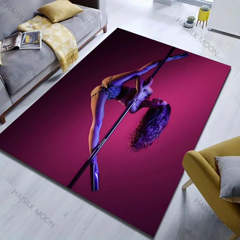 

15 Sizes Pole Dance Art Print Carpet for Living Room Bedroom Sofa Doormat Decor Area Rug Non-slip Floor Mat for Gifts 40x60cm (16x24in)