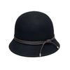White Moonlight Wearing Australian Hair Top Hat Women'S French Hepburn Style Showing Face Small Wool Bucket Hat
