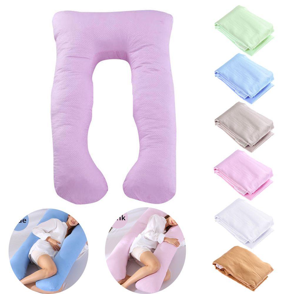 Cotton U-type Pregnant Sleeping Support U-Shape Pillows Pillow Cover Pillow Case