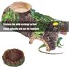 Reptiles Animal Feeding Plate Durable ABS Construction Shallow Water Dish For Turtles Lizards