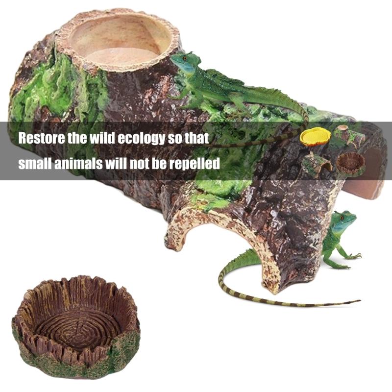 Reptiles Animal Feeding Plate Durable ABS Construction Shallow Water Dish For Turtles Lizards