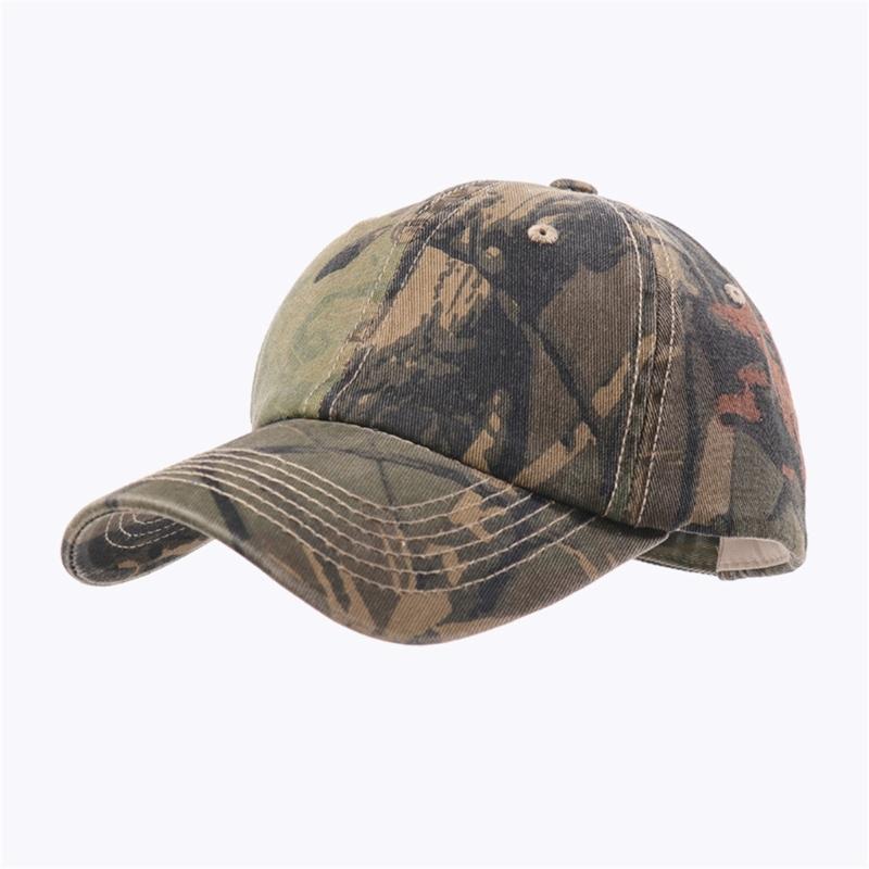 Breathable Cotton Baseball Cap Camouflage Print Comfort Sun Hat for Sport Wear