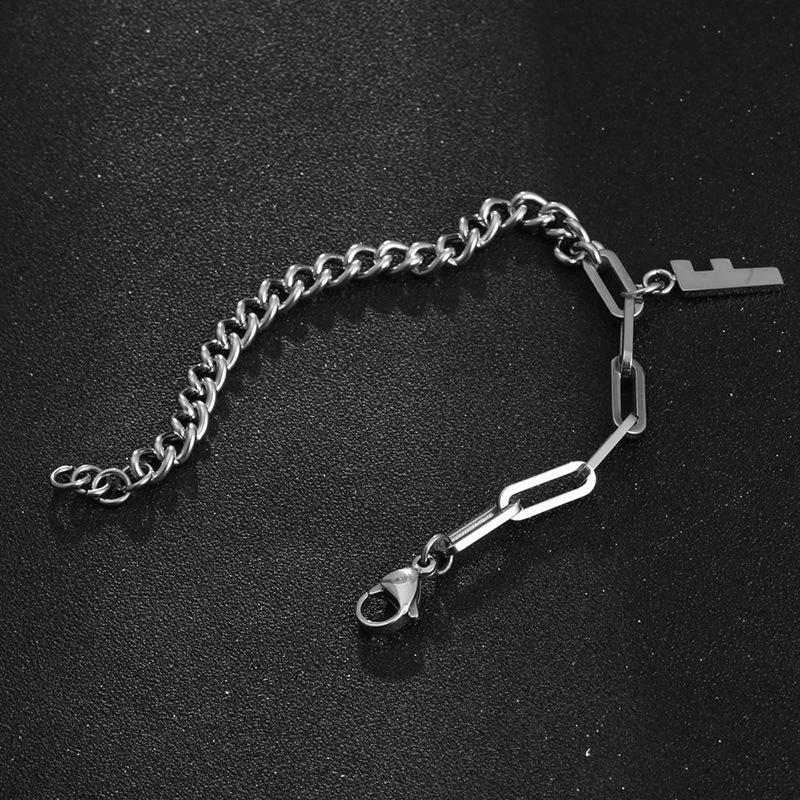 Original Letter Titanium Steel Stepping Bracelet
