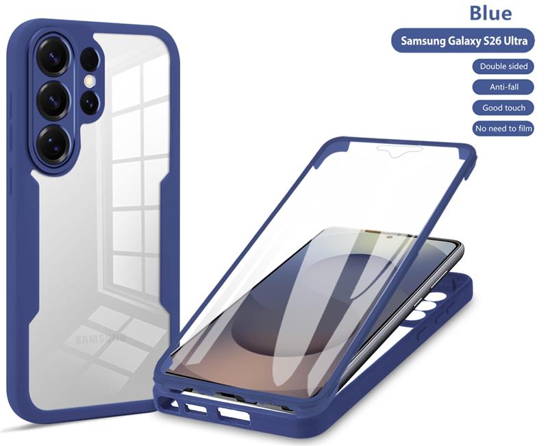 Etui ochronne 360 dwustronne pełna ochrona do Samsung Galaxy S26 Ultra GalaxyS26 Plus S 26 5G Przedni ekran odporny na wstrząsy przezroczysta osłona