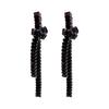 Dark Zircon Geometric Sterling Silver Earrings: Elegant, Luxurious, High-End Women's Fashion